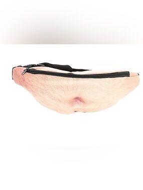 UNBRANDED  Men's Funny Hairy Belly Button Fanny Pack Belt Bag with Black Strap